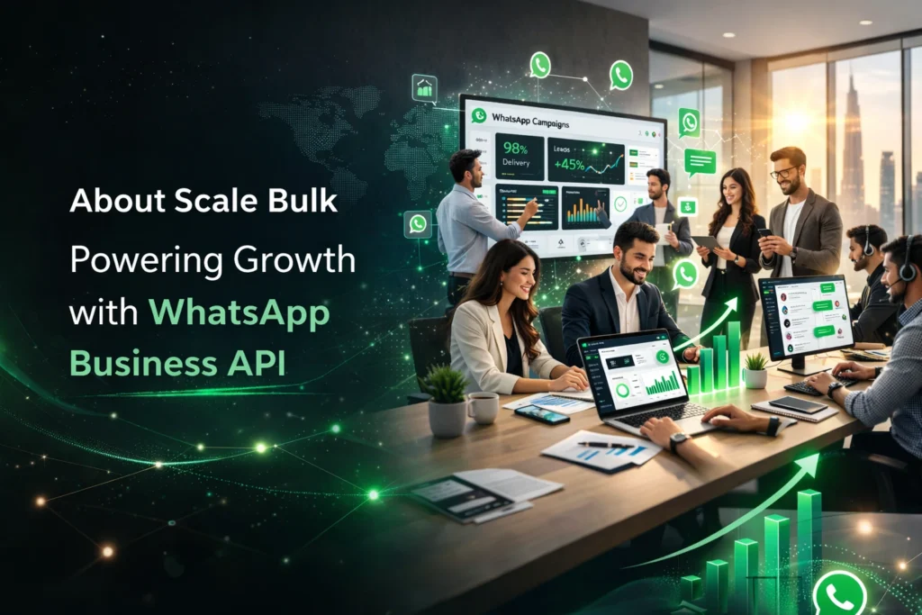 Professional Digital Marketing Team Working On Whatsapp Business Api Automation And Analytics Dashboard In A Modern Office.