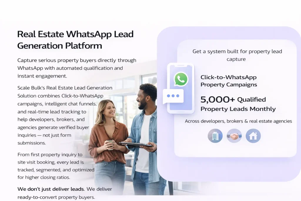 Real Estate Lead Generation Solutions Using Whatsapp To Capture And Qualify Property Buyers